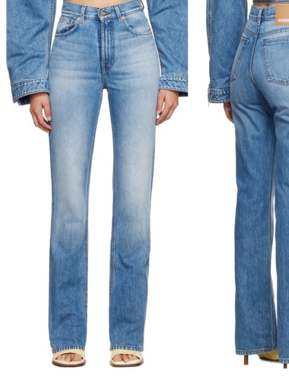 Jacquemus Blue Le Chouchou 'Le De Nîmes' Jeans Regenerative Cotton Size 25